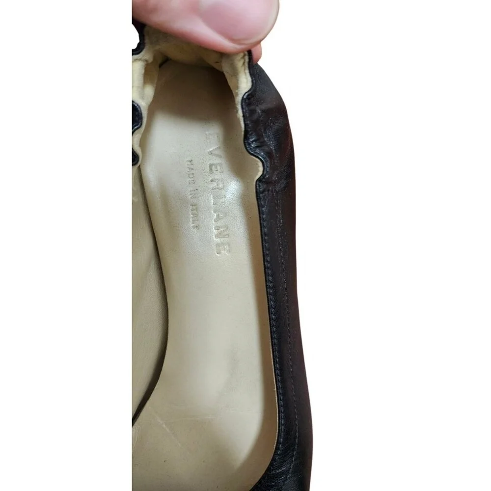 EVERLANE WOMENS SHOES Size 5 Black ALL LEATHER MADE IN ITALY